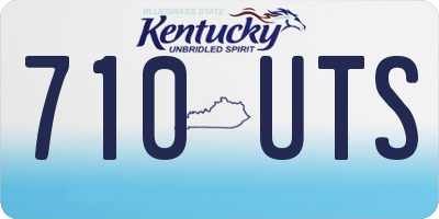 KY license plate 710UTS