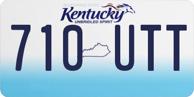 KY license plate 710UTT