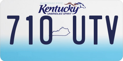 KY license plate 710UTV