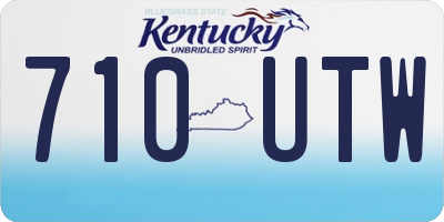 KY license plate 710UTW