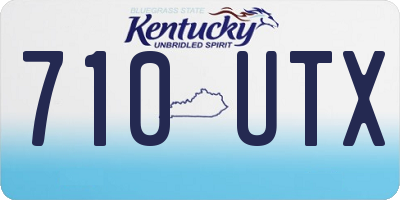 KY license plate 710UTX