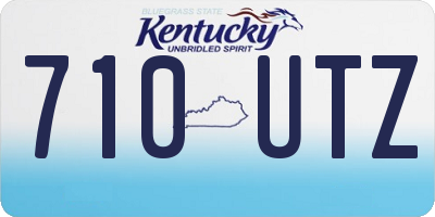 KY license plate 710UTZ