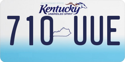 KY license plate 710UUE