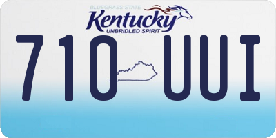 KY license plate 710UUI