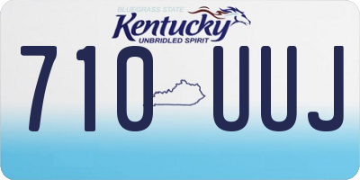 KY license plate 710UUJ
