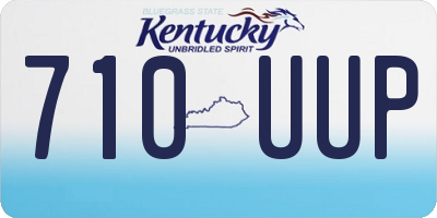 KY license plate 710UUP