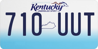 KY license plate 710UUT