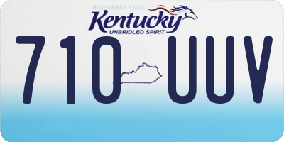 KY license plate 710UUV