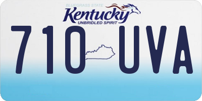 KY license plate 710UVA