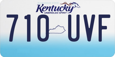 KY license plate 710UVF