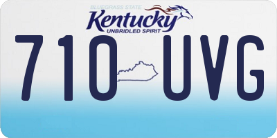 KY license plate 710UVG