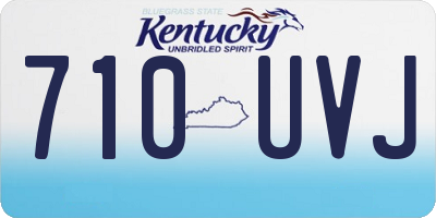 KY license plate 710UVJ