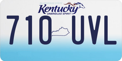 KY license plate 710UVL