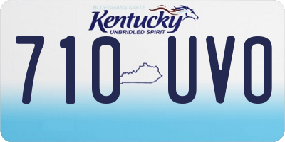 KY license plate 710UVO