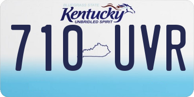 KY license plate 710UVR