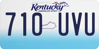 KY license plate 710UVU