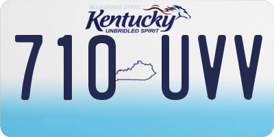 KY license plate 710UVV