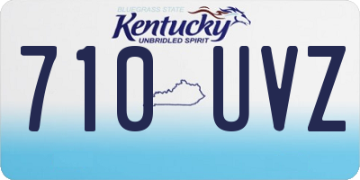 KY license plate 710UVZ