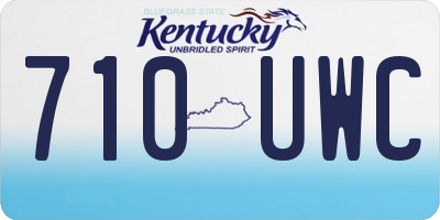 KY license plate 710UWC