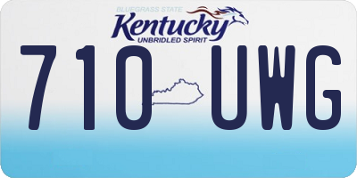 KY license plate 710UWG