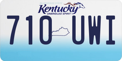 KY license plate 710UWI