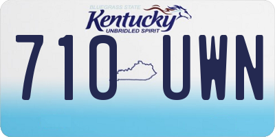 KY license plate 710UWN
