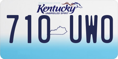 KY license plate 710UWO