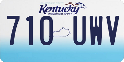 KY license plate 710UWV