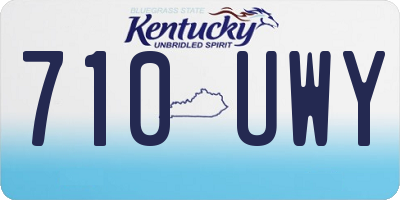 KY license plate 710UWY