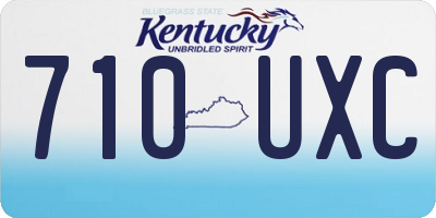 KY license plate 710UXC