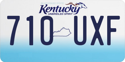 KY license plate 710UXF