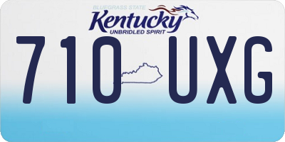 KY license plate 710UXG