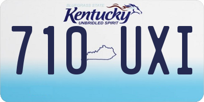 KY license plate 710UXI