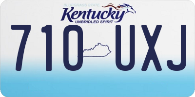 KY license plate 710UXJ