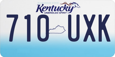 KY license plate 710UXK