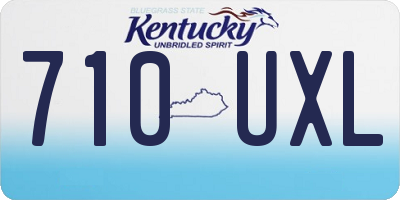 KY license plate 710UXL
