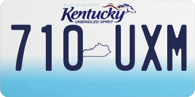 KY license plate 710UXM