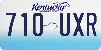 KY license plate 710UXR