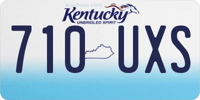 KY license plate 710UXS