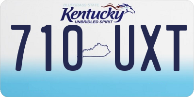 KY license plate 710UXT
