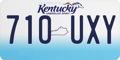 KY license plate 710UXY