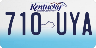 KY license plate 710UYA