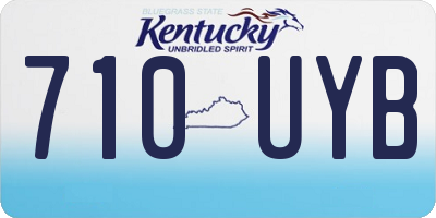 KY license plate 710UYB