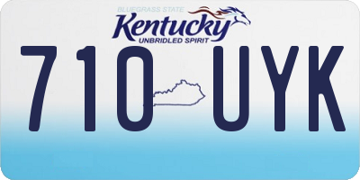 KY license plate 710UYK