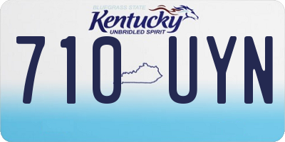 KY license plate 710UYN