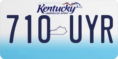 KY license plate 710UYR