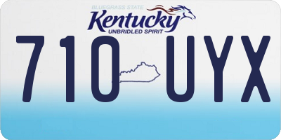 KY license plate 710UYX
