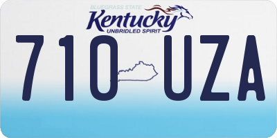 KY license plate 710UZA