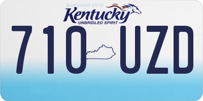 KY license plate 710UZD