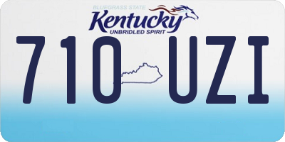 KY license plate 710UZI